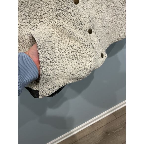 Toad & Co Sheridan Sherpa Vest Size M Gorpcore Outdoor Corduroy Collar Granola - Picture 9 of 11